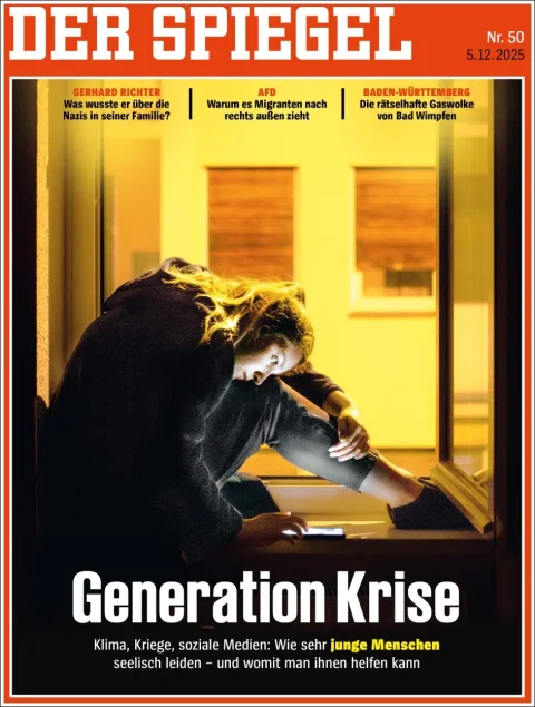 Portada de Der Spiegel del viernes, 5 de diciembre de 2025