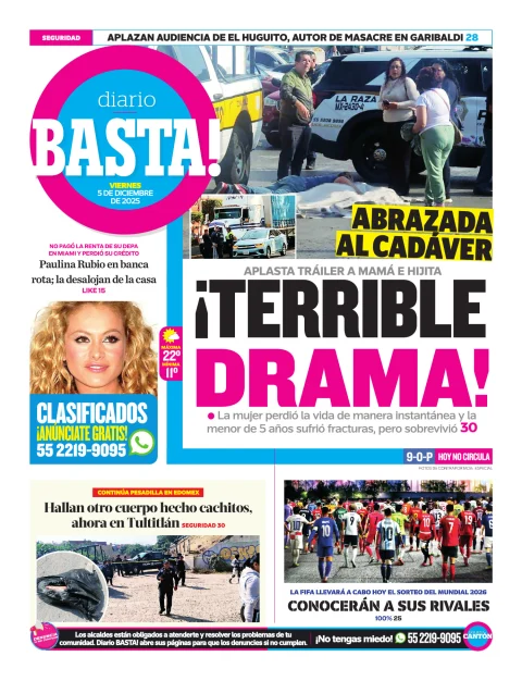 Portada de Basta! (contraportada)