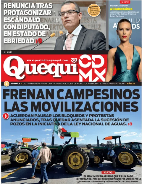 Portada de Quequi CDMX (contraportada) del viernes, 5 de diciembre de 2025