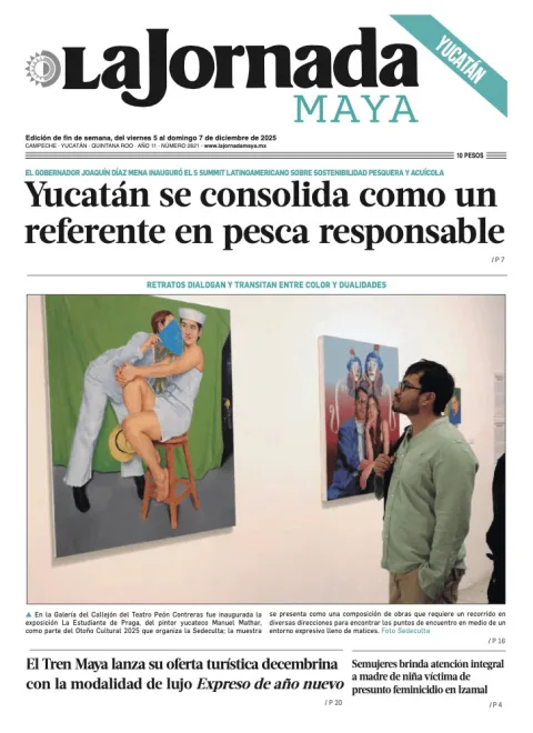 Portada de La Jornada Maya Yucatán del viernes, 5 de diciembre de 2025