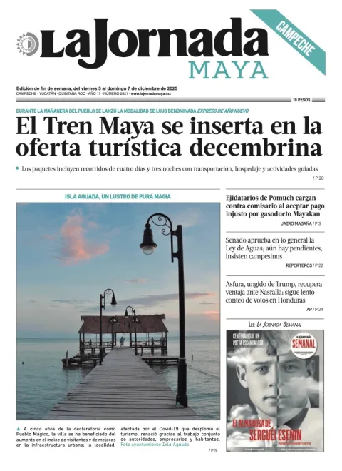 Portada de La Jornada Maya Campeche del domingo, 7 de diciembre de 2025
