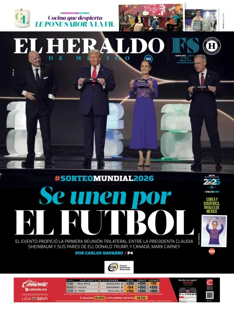 Portada de El Heraldo de Mexico