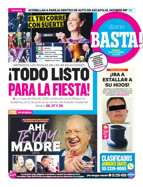 Portada de Basta! (contraportada)