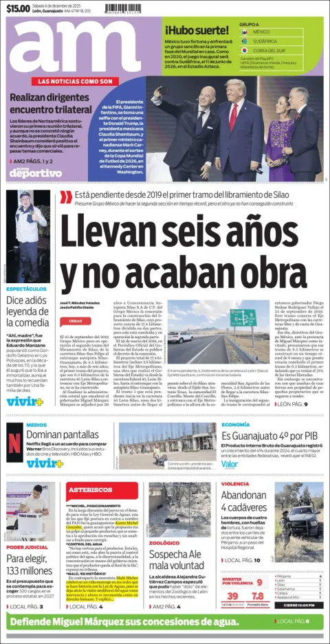 Portada de Am Corredor Industrial del sábado, 6 de diciembre de 2025
