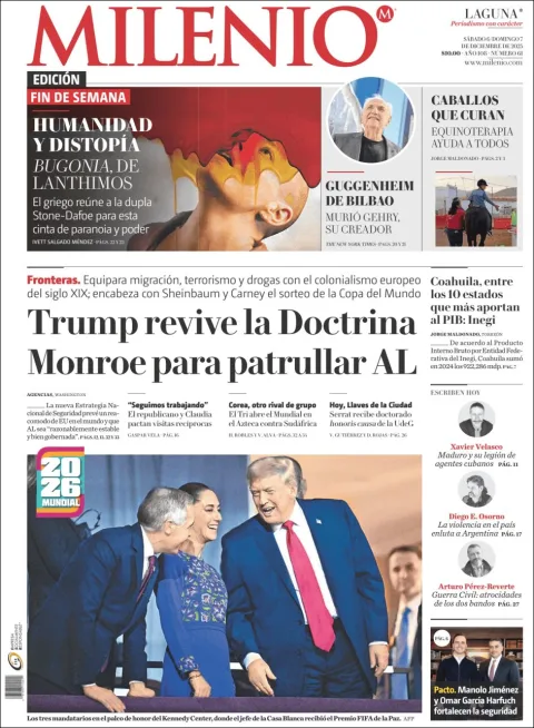 Portada de Milenio Laguna del sábado, 6 de diciembre de 2025