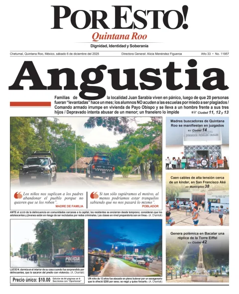 Portada de Por Esto (quintana Roo Chetumal)