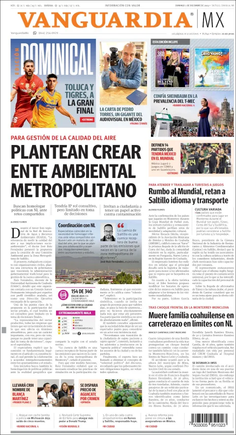 Portada de Vanguardia
