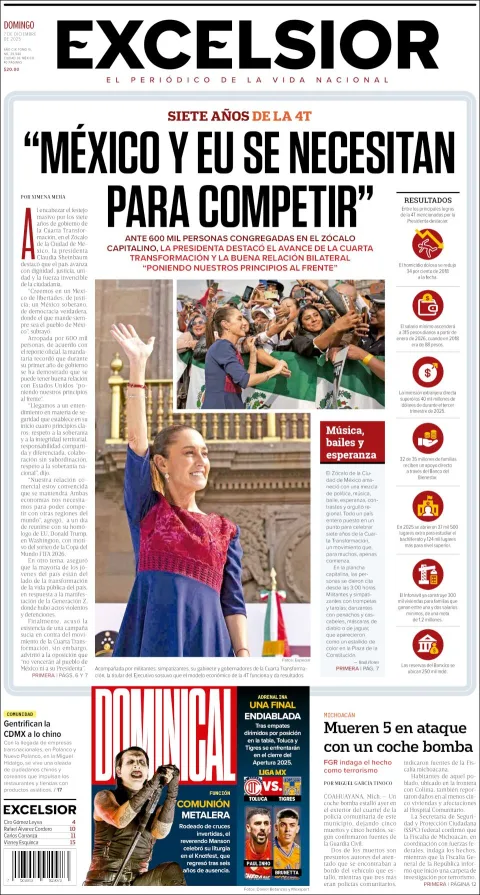 Portada de Excelsior