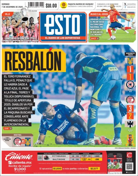 Portada de Esto del domingo, 7 de diciembre de 2025