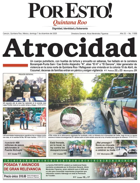 Portada de Por Esto (quintana Roo Cancun)