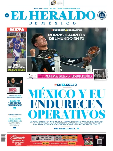 Portada de El Heraldo de Mexico