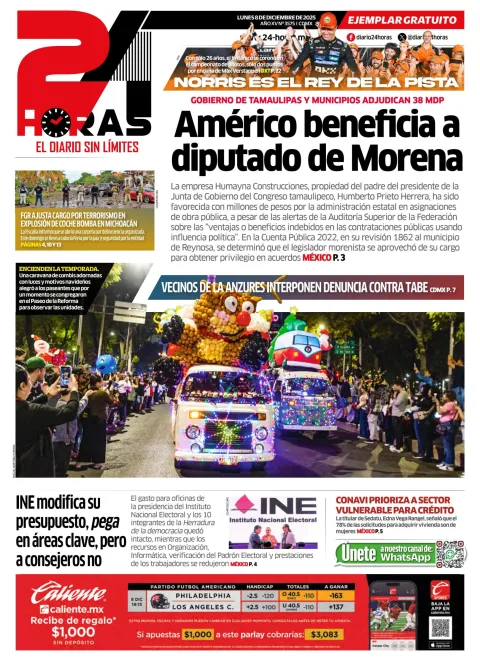 Portada de 24 Horas