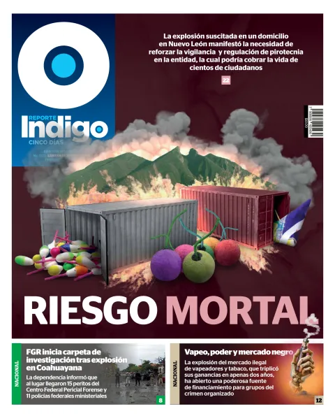 Portada de Reporte Indigo Monterrey del lunes, 8 de diciembre de 2025