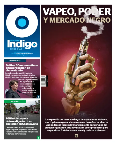 Portada de Reporte Indigo Guadalajara del lunes, 8 de diciembre de 2025