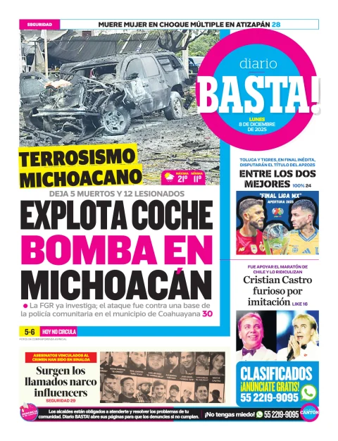 Portada de Basta! (contraportada)