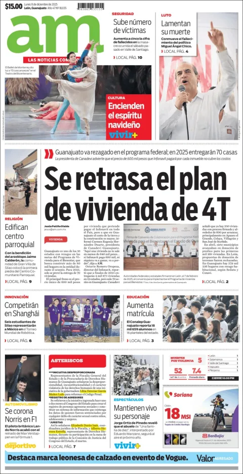 Portada de Am Corredor Industrial del lunes, 8 de diciembre de 2025