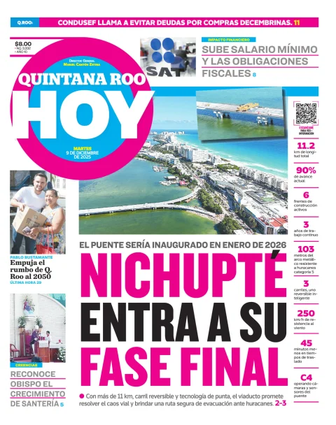 Portada de Quintana Roo Hoy (portada)