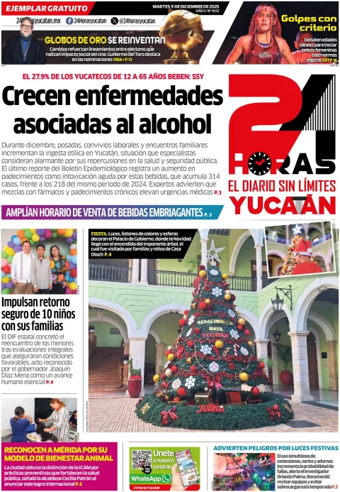 Portada de 24 Horas Yucatan