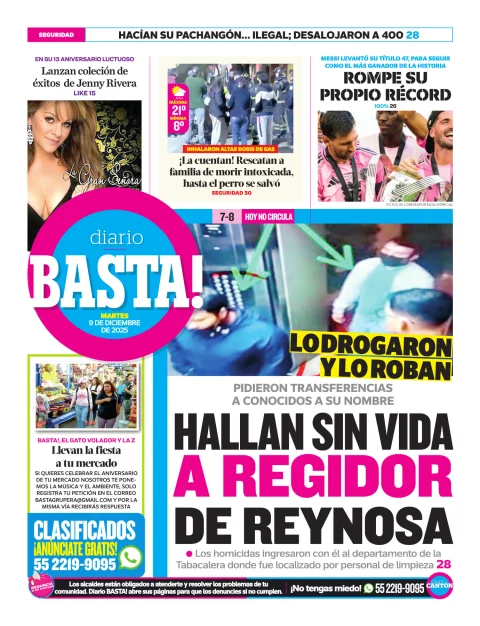 Portada de Basta! (contraportada)