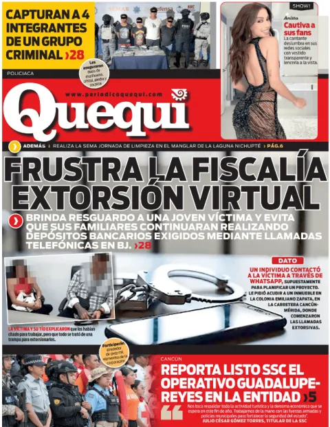 Portada de Quequi (contraportada) del martes, 9 de diciembre de 2025