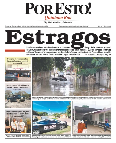 Portada de Por Esto (quintana Roo Chetumal)