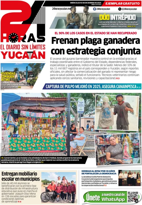 Portada de 24 Horas Yucatan