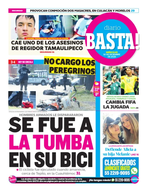 Portada de Basta! (contraportada)