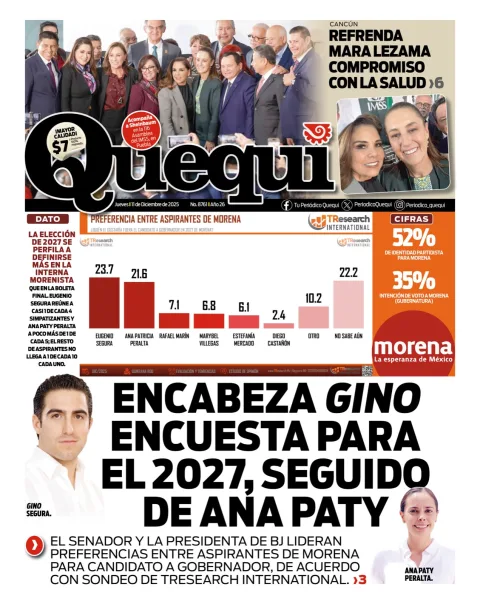 Portada de Quequi del jueves, 11 de diciembre de 2025