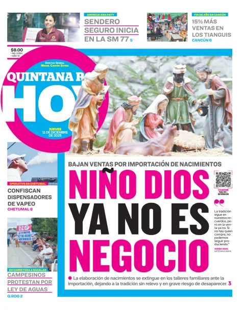 Portada de Quintana Roo Hoy (portada)
