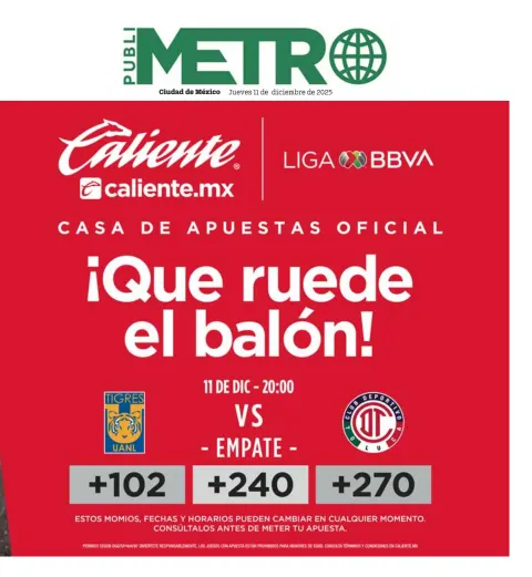 Portada de Publimetro Nacional del 2025-12-11