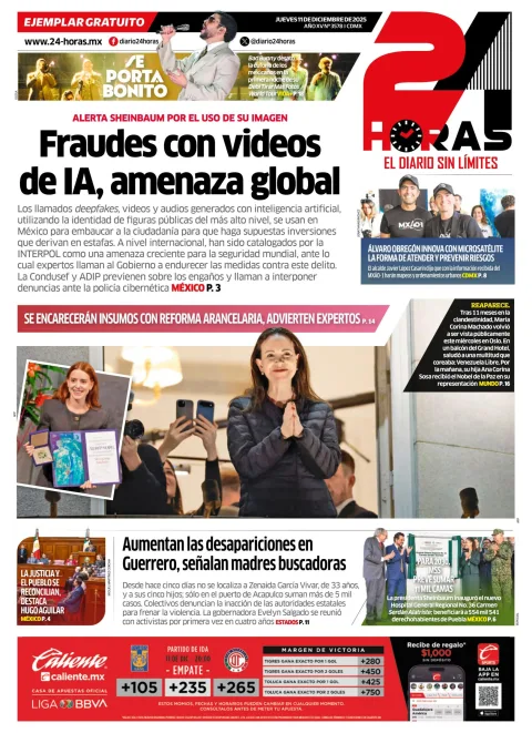 Portada de 24 Horas