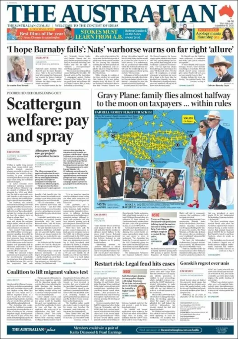 Portada de The Australian del jueves, 11 de diciembre de 2025