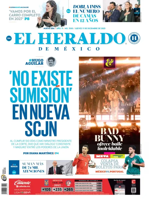 Portada de El Heraldo de Mexico