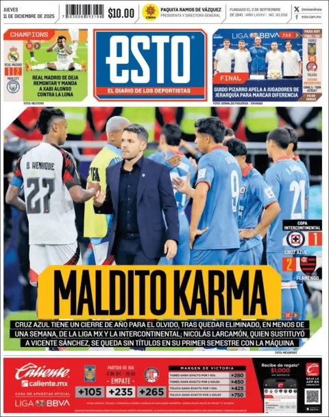Portada de Esto del jueves, 11 de diciembre de 2025