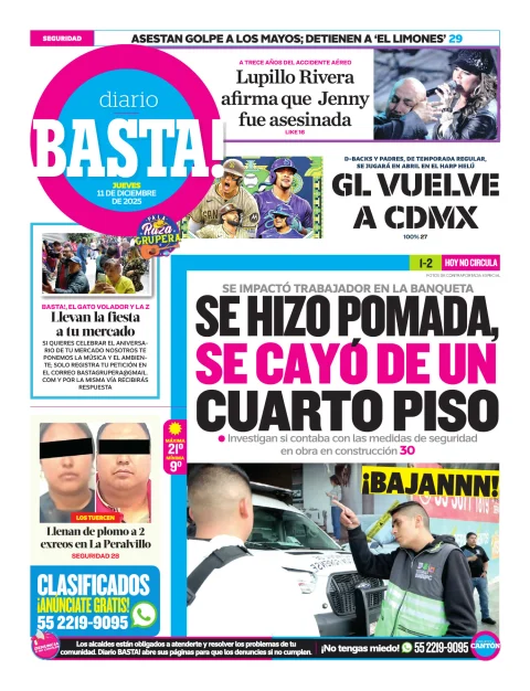 Portada de Basta! (contraportada)