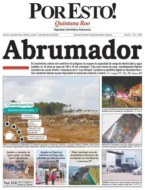 Portada de Por Esto (quintana Roo Cancun)
