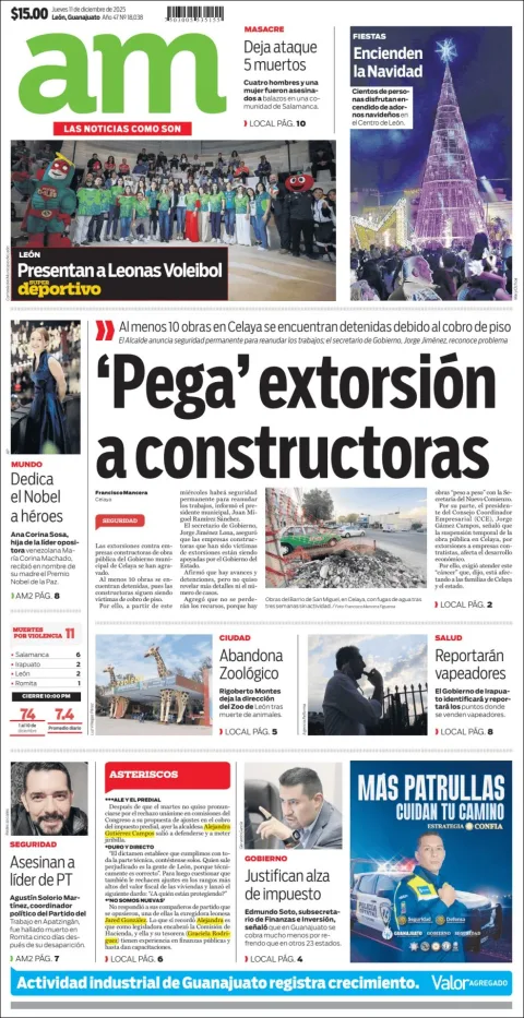Portada de Am Corredor Industrial del jueves, 11 de diciembre de 2025