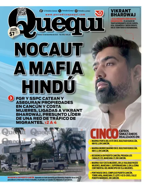 Portada de Quequi del viernes, 12 de diciembre de 2025