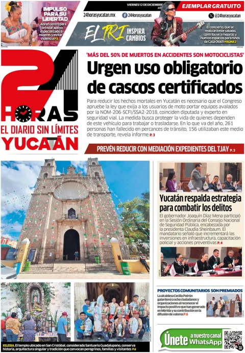 Portada de 24 Horas Yucatan
