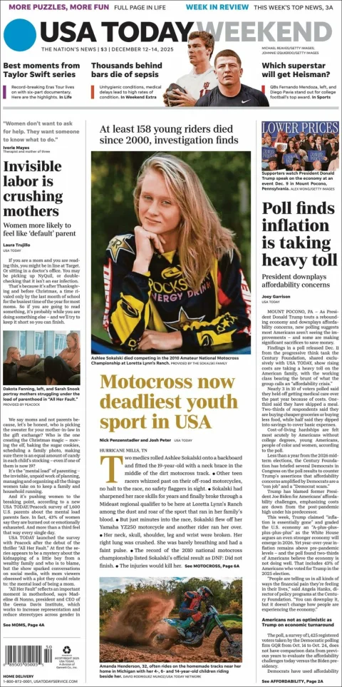 Portada de Usa Today