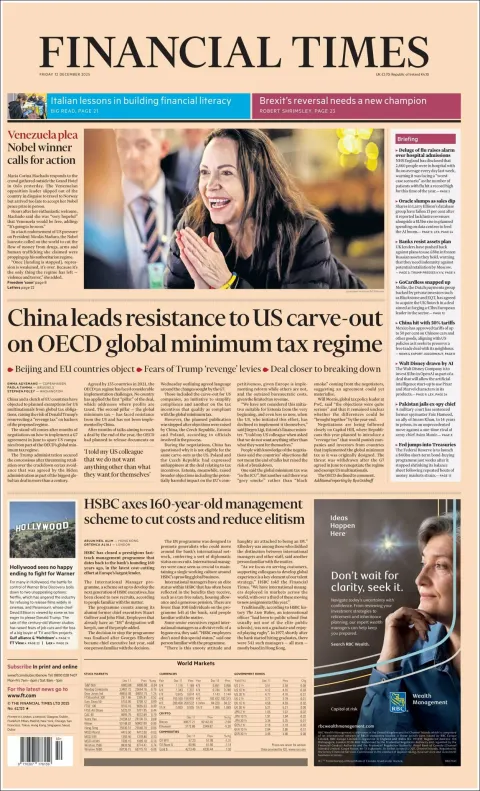 Portada de Financial Times