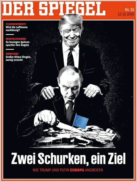 Portada de Der Spiegel del viernes, 12 de diciembre de 2025