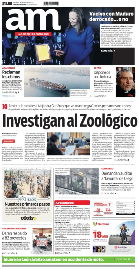 Portada de Am Corredor Industrial del viernes, 12 de diciembre de 2025