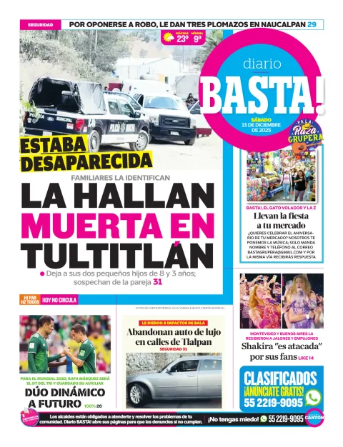 Portada de Basta! (contraportada)
