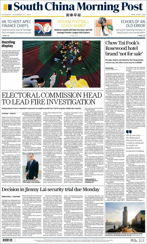 Portada de South China Morning Post