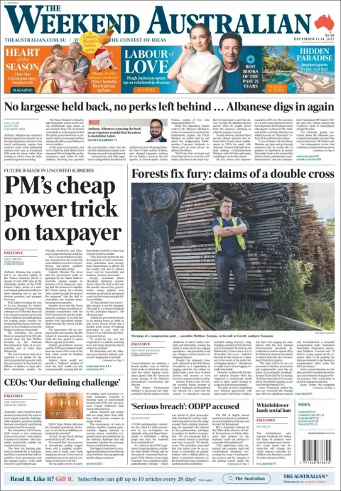 Portada de The Australian