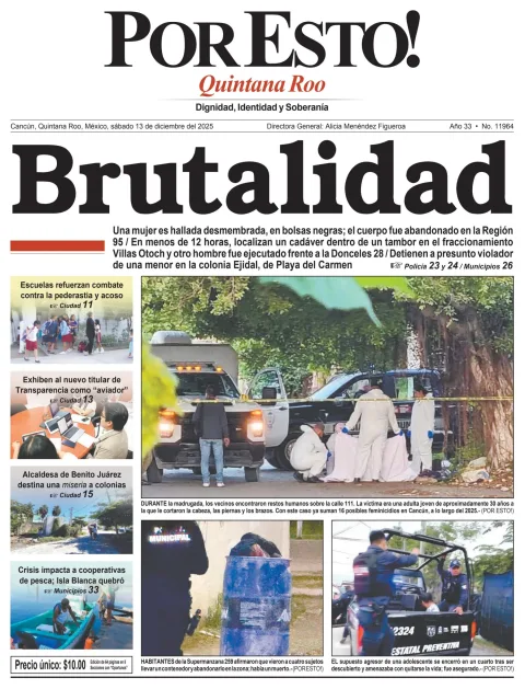 Portada de Por Esto (quintana Roo Cancun)