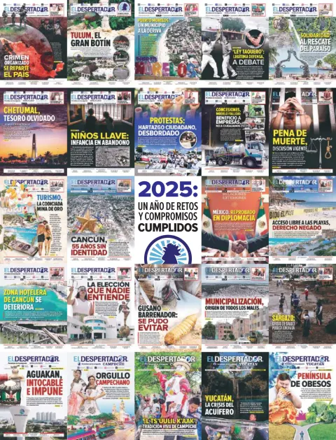 Portada de El Despertador de Quintana Roo del domingo, 14 de diciembre de 2025
