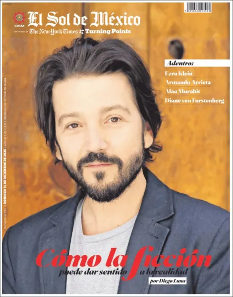 Portada de El Sol de Mexico del domingo, 14 de diciembre de 2025