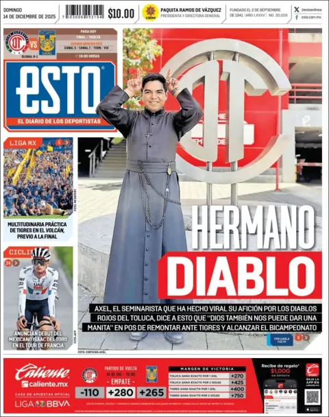 Portada de Esto del domingo, 14 de diciembre de 2025